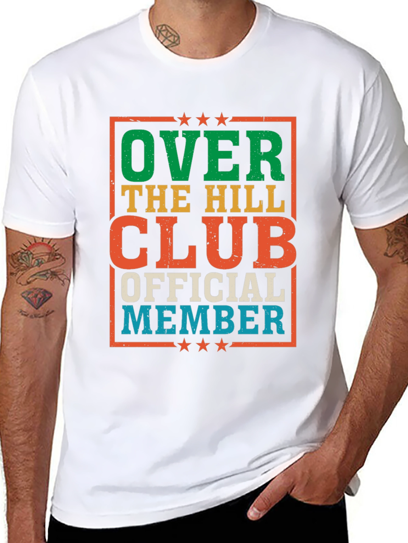 Over The Hill Club Official Member Graphic Tee