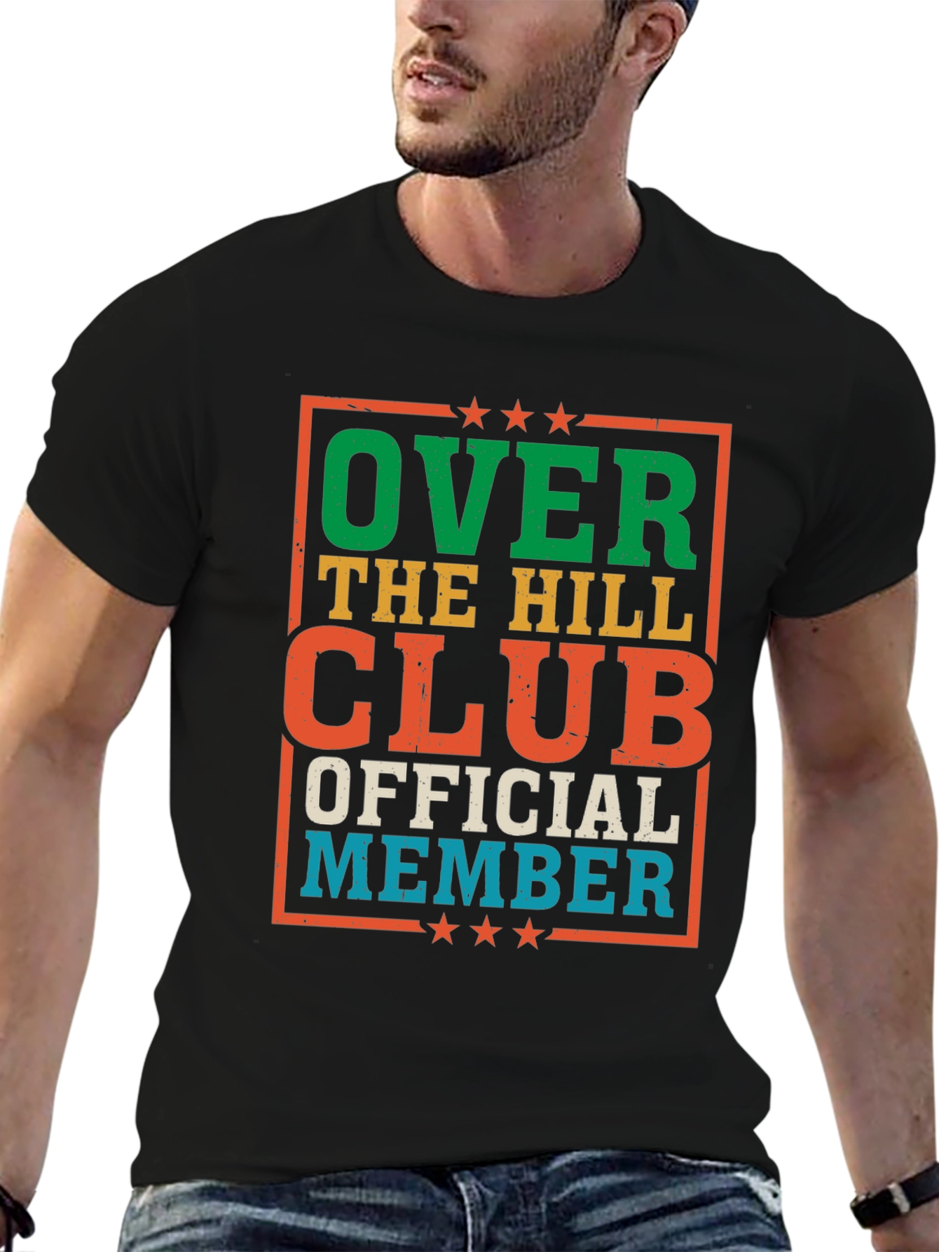 Over The Hill Club Official Member Graphic Tee