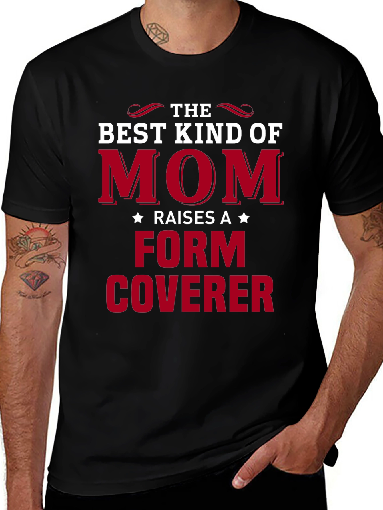 Best Kind of Mom Form Coverer Graphic Tee