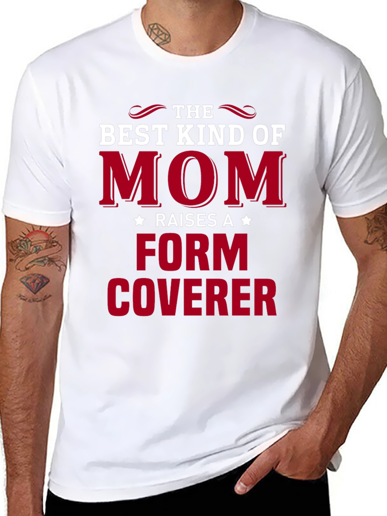 Best Kind of Mom Form Coverer Graphic Tee