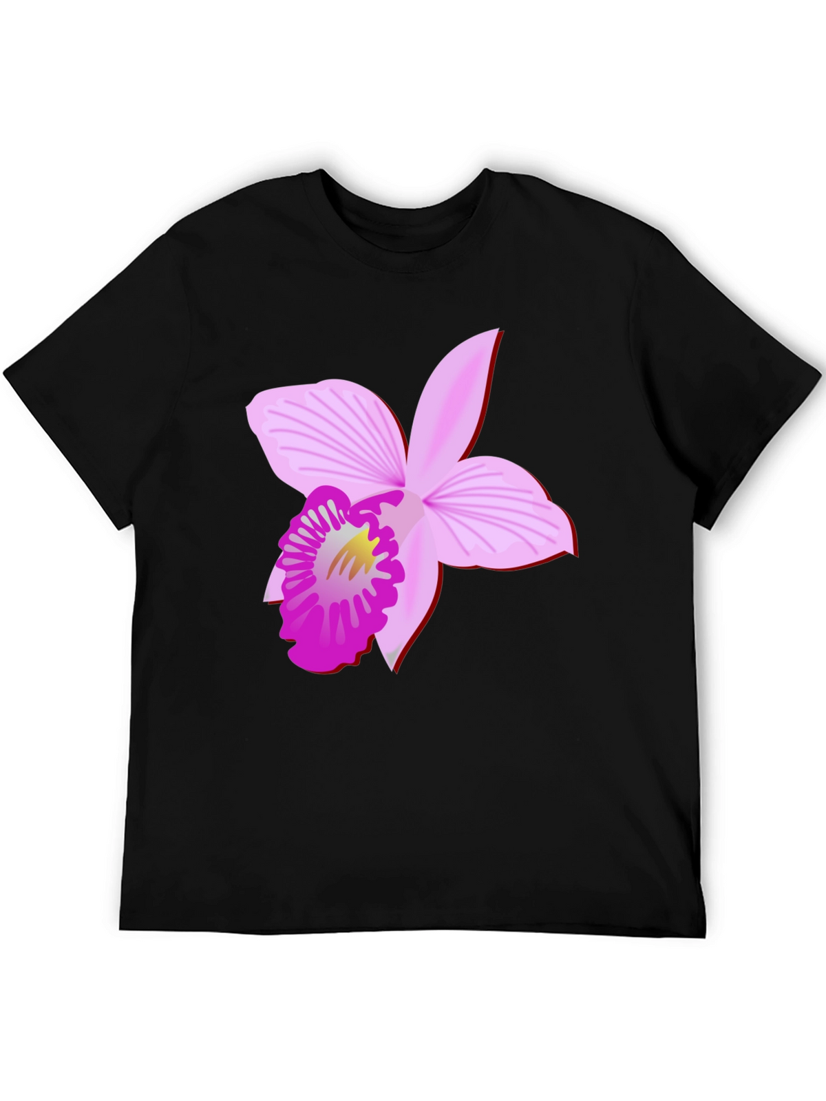 Orchid Graphic Black Tee