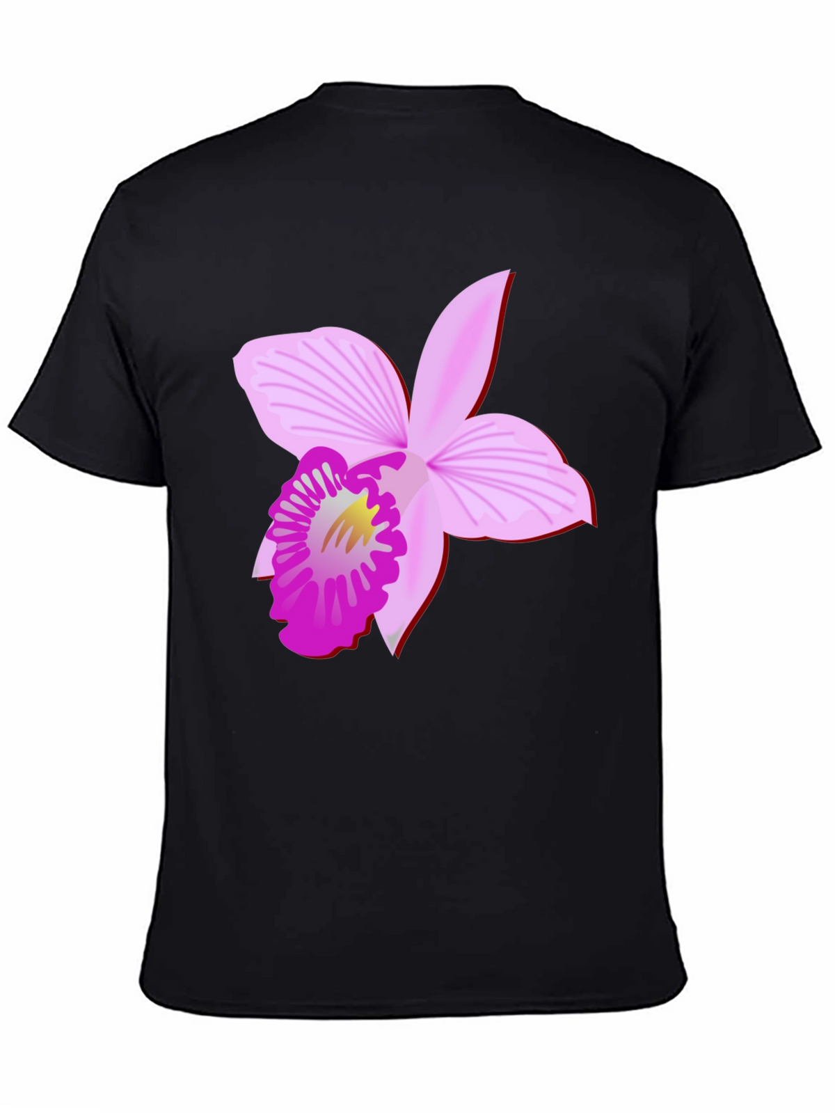 Orchid Graphic Black Tee