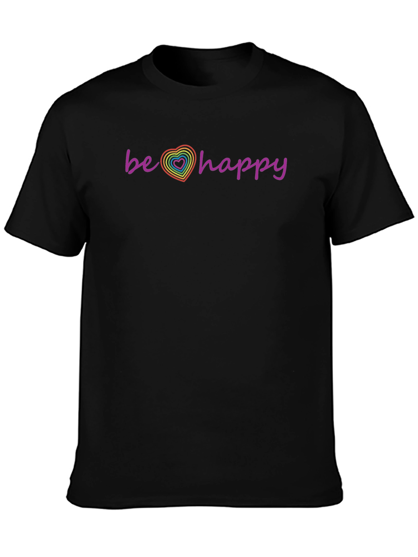 Be Happy Pride Heart T-Shirt