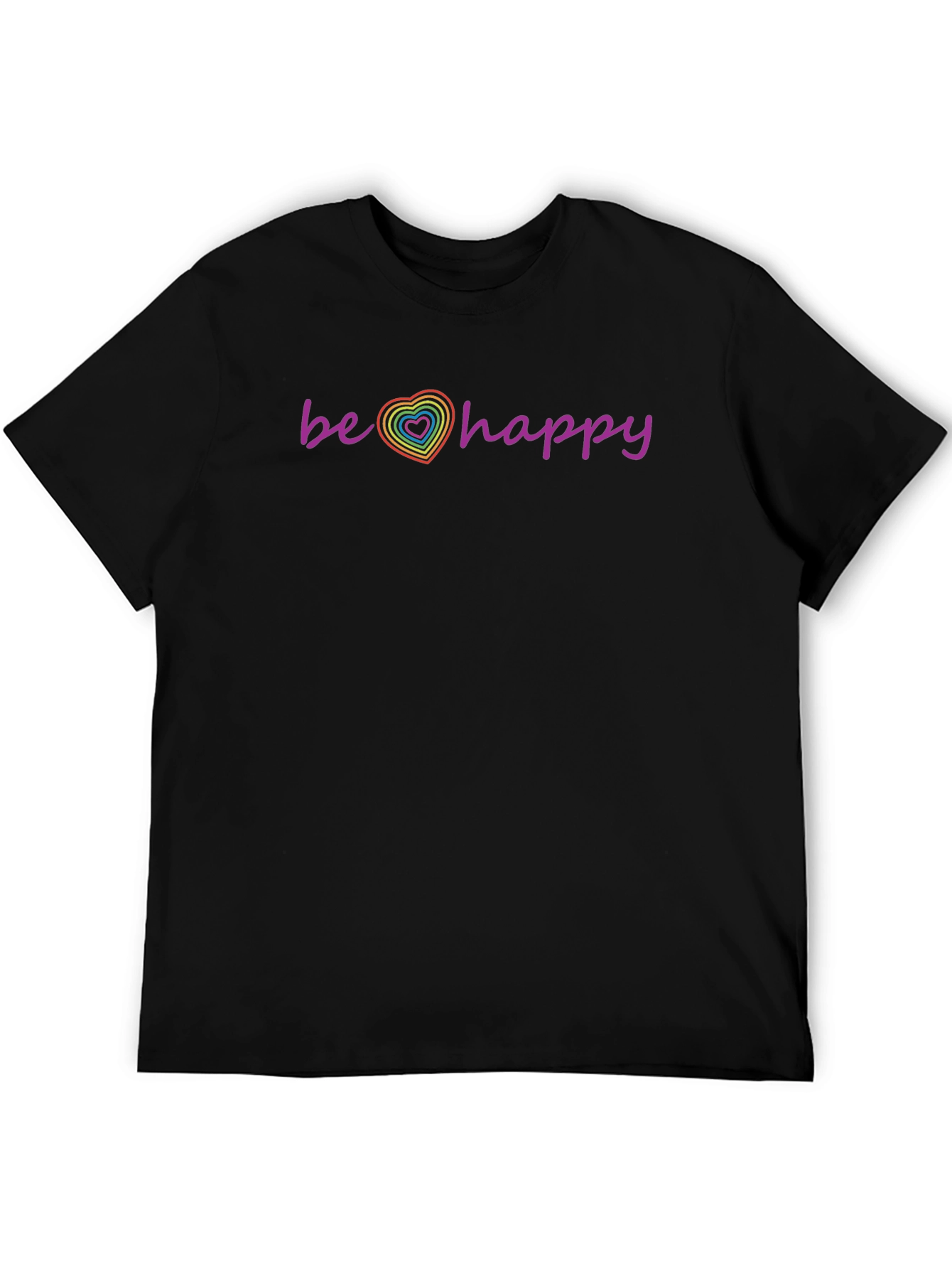 Be Happy Pride Heart T-Shirt