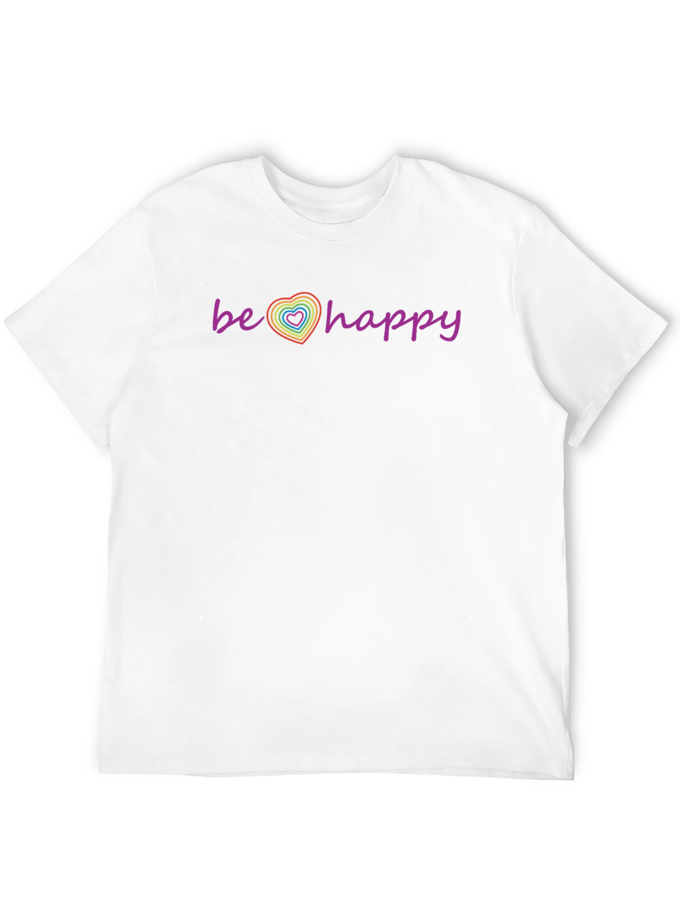 Be Happy Pride Heart T-Shirt