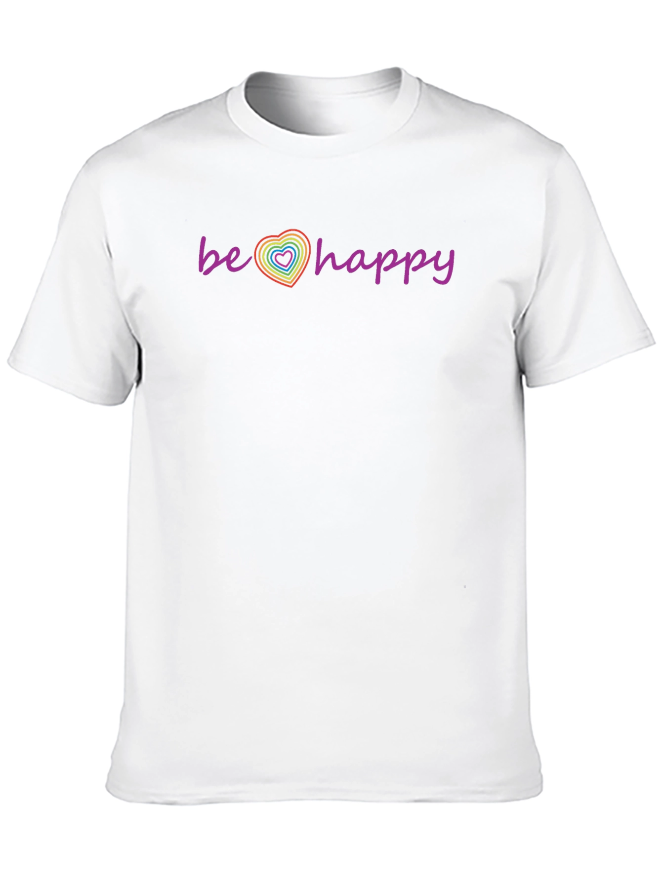 Be Happy Pride Heart T-Shirt