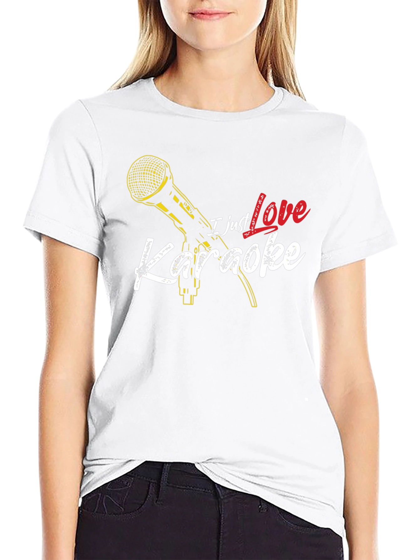 I Love Karaoke Black T-Shirt
