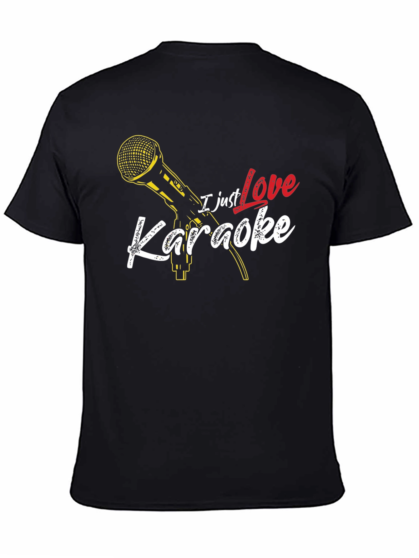 I Love Karaoke Black T-Shirt