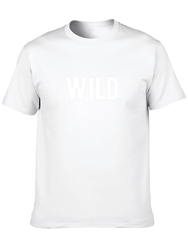Wild Graphic Print Black T-Shirt
