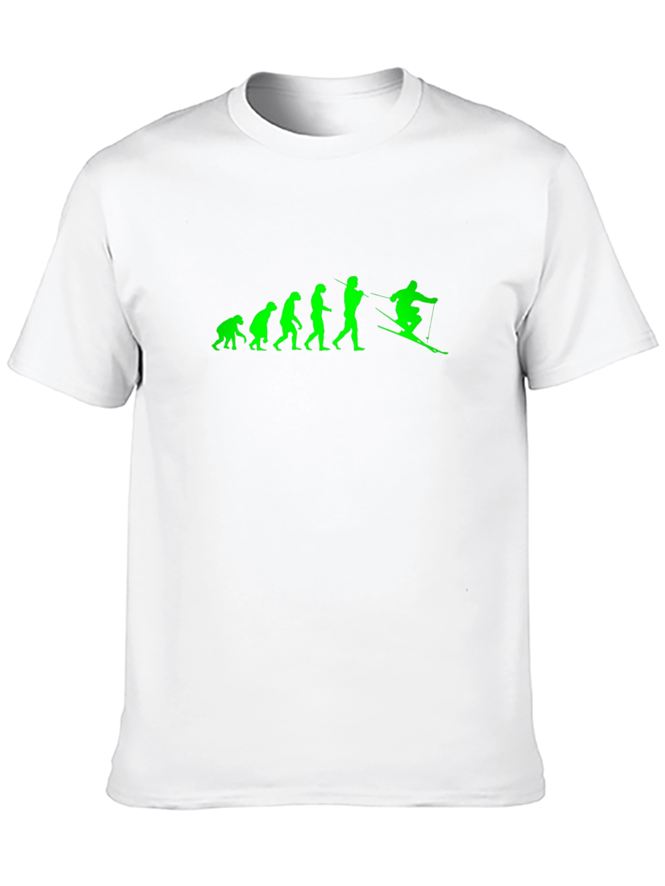 Evolution of Skiing T-Shirt - Black