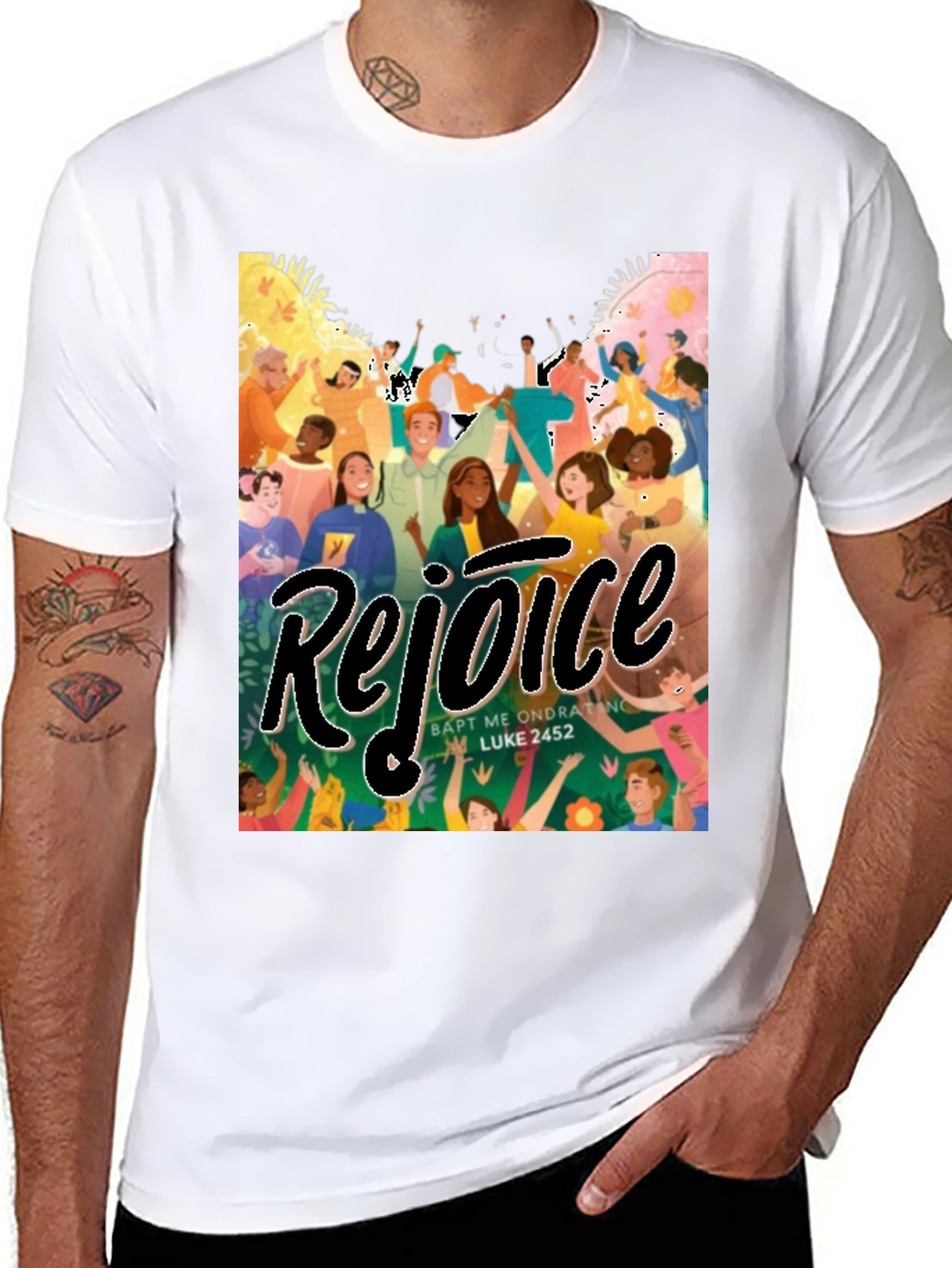 Rejoice Graphic Tee - Soft Cotton Blend
