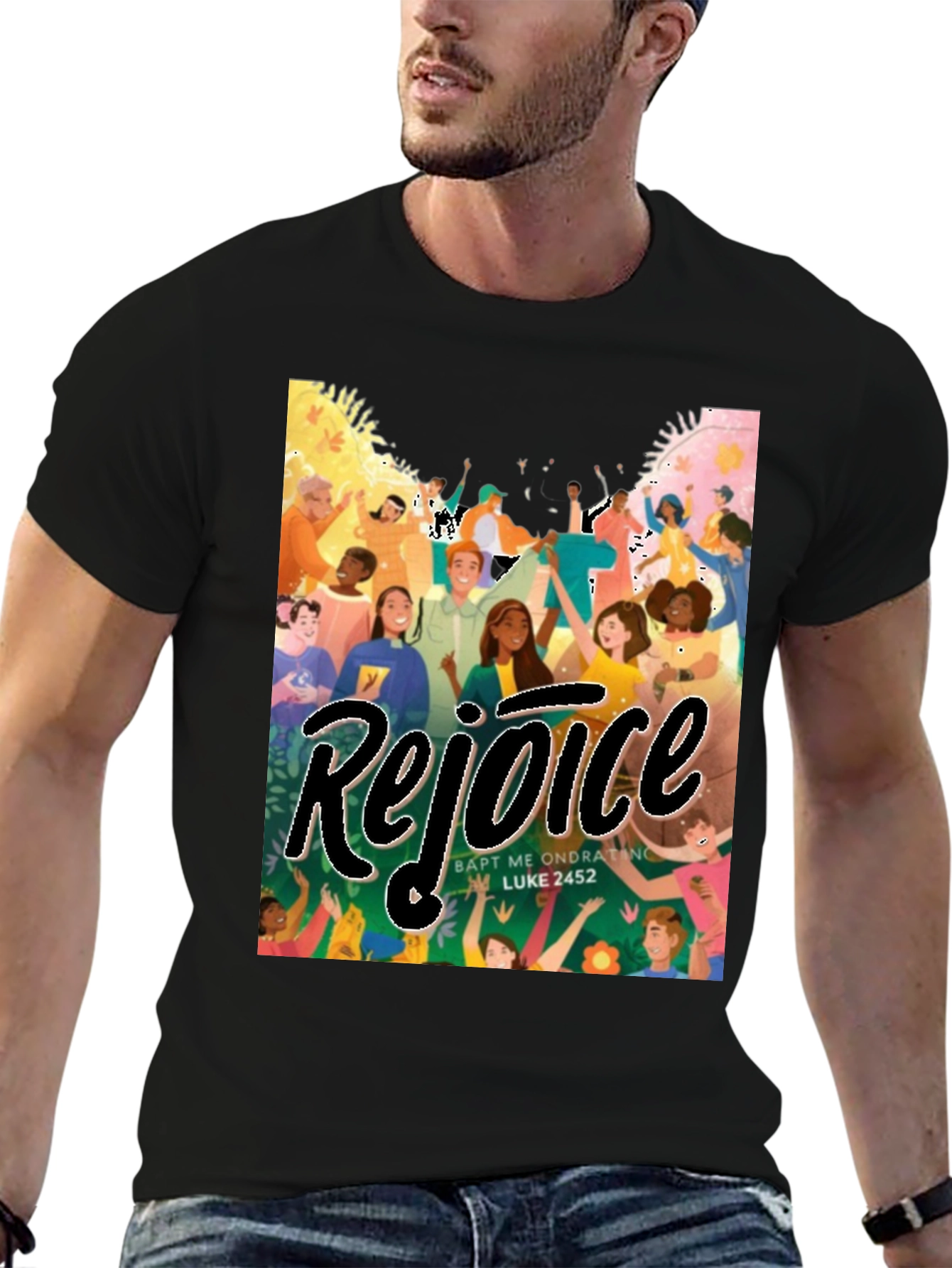 Rejoice Graphic Tee - Soft Cotton Blend
