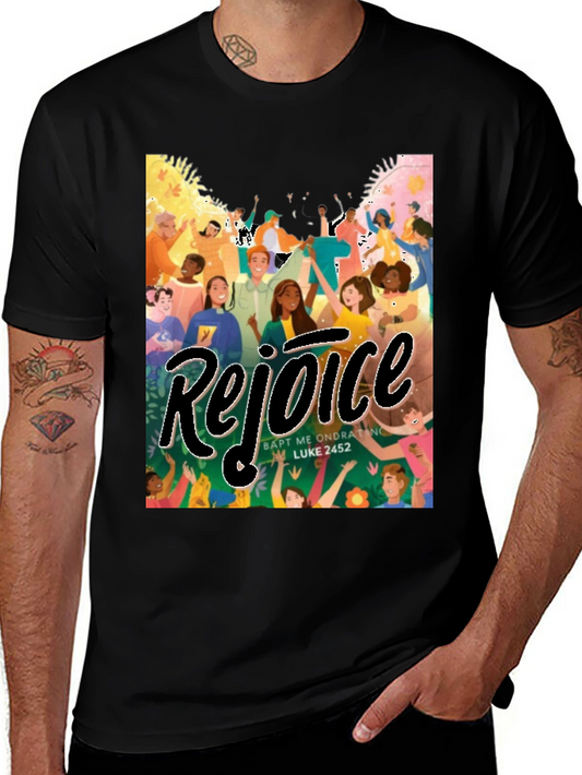 Rejoice Graphic Tee - Soft Cotton Blend