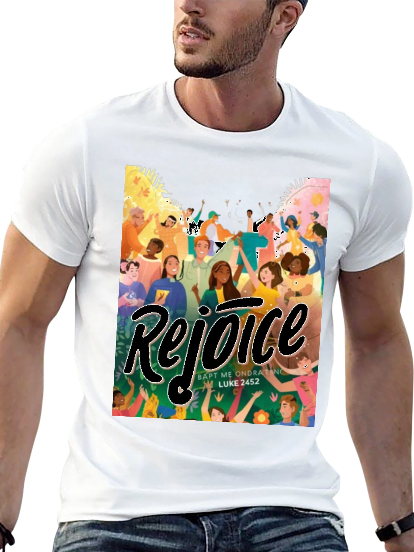 Rejoice Graphic Tee - Soft Cotton Blend