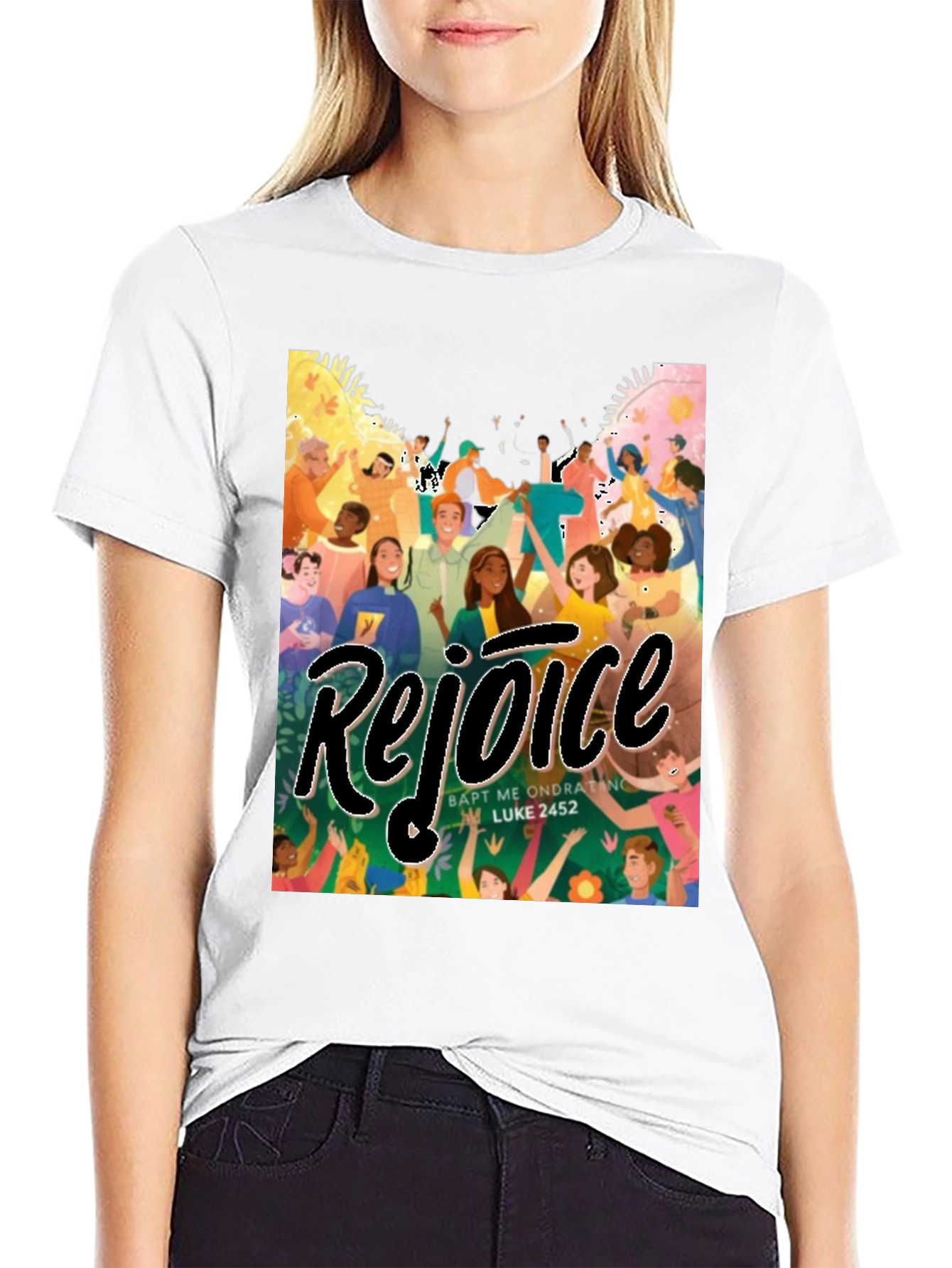 Rejoice Graphic Tee - Soft Cotton Blend
