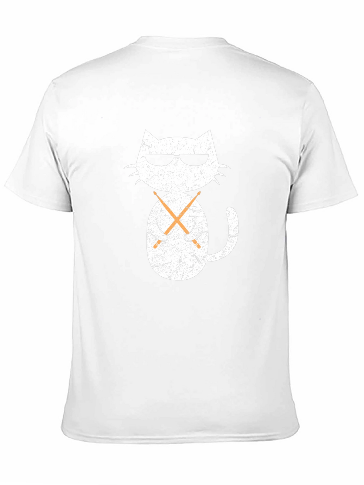 Cool Cat Drummer Graphic T-Shirt