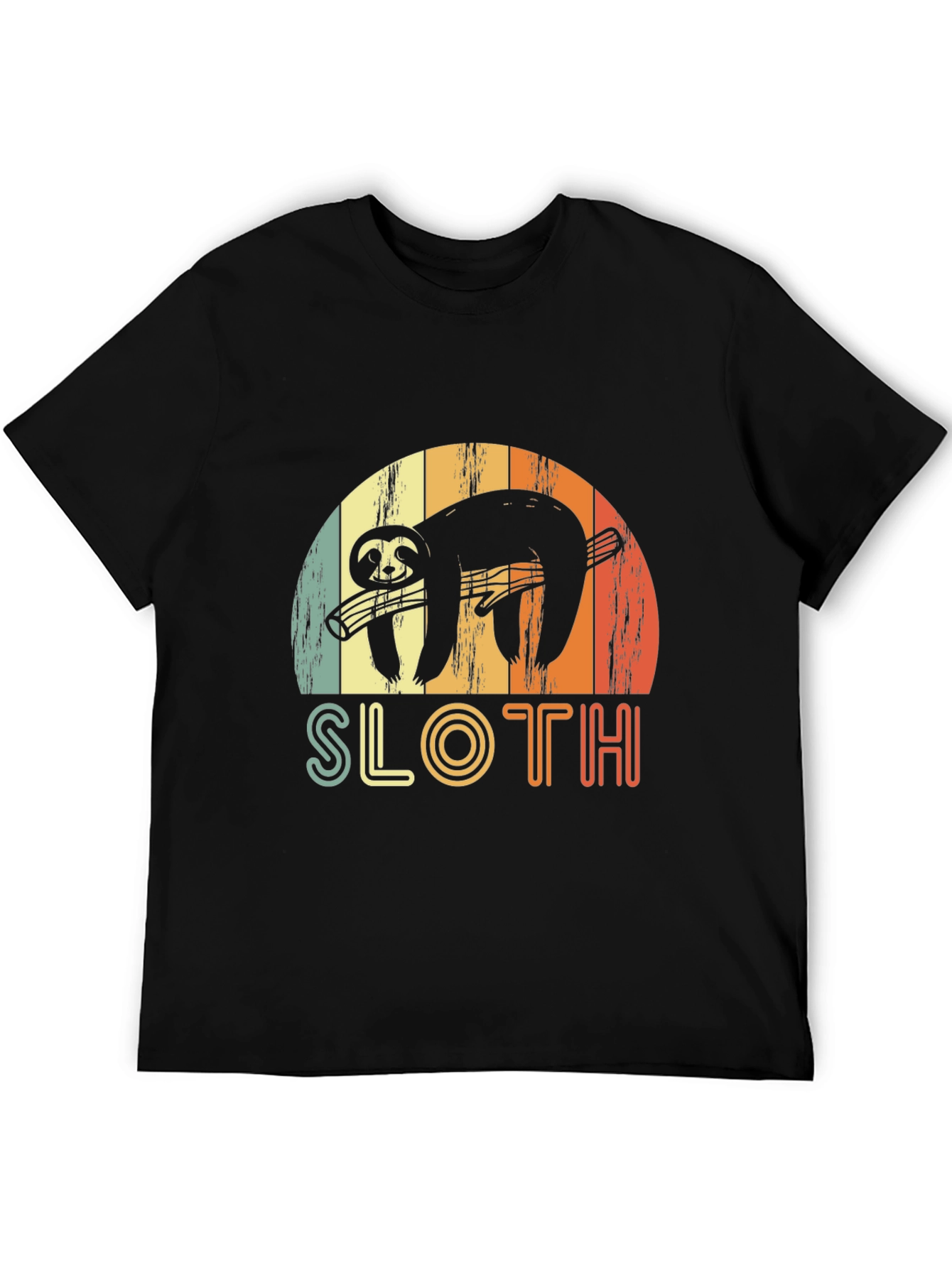 Retro Sloth Guitar T-Shirt