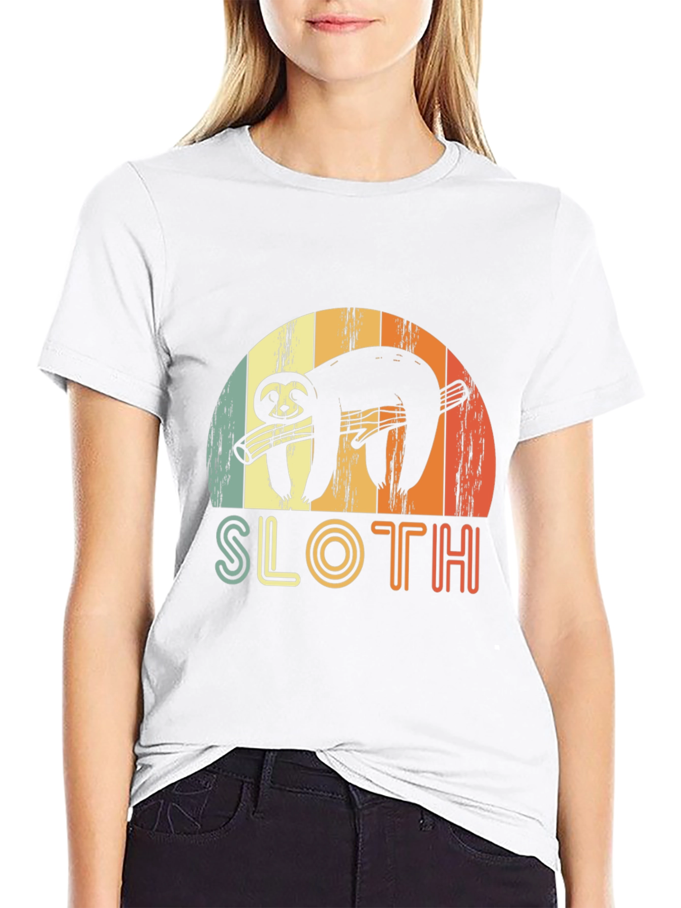 Retro Sloth Guitar T-Shirt