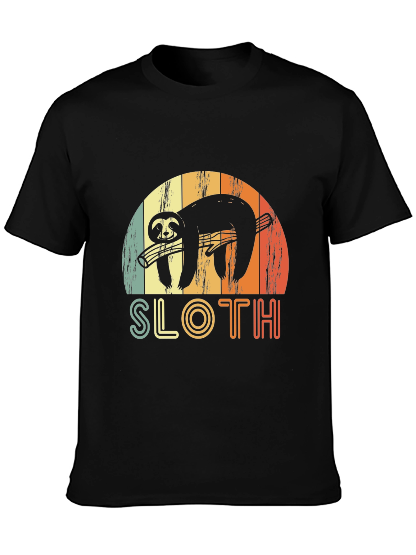 Retro Sloth Guitar T-Shirt