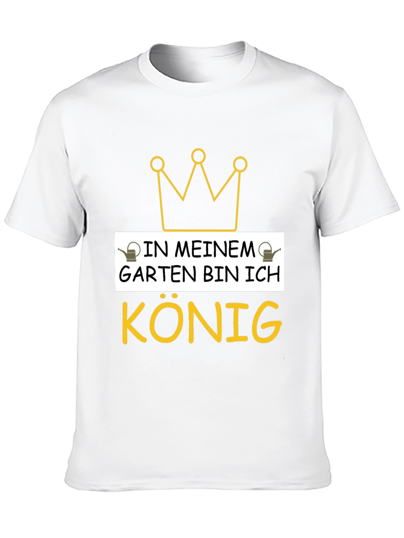 In Meinem Garten Bin Ich Konig Black T-Shirt