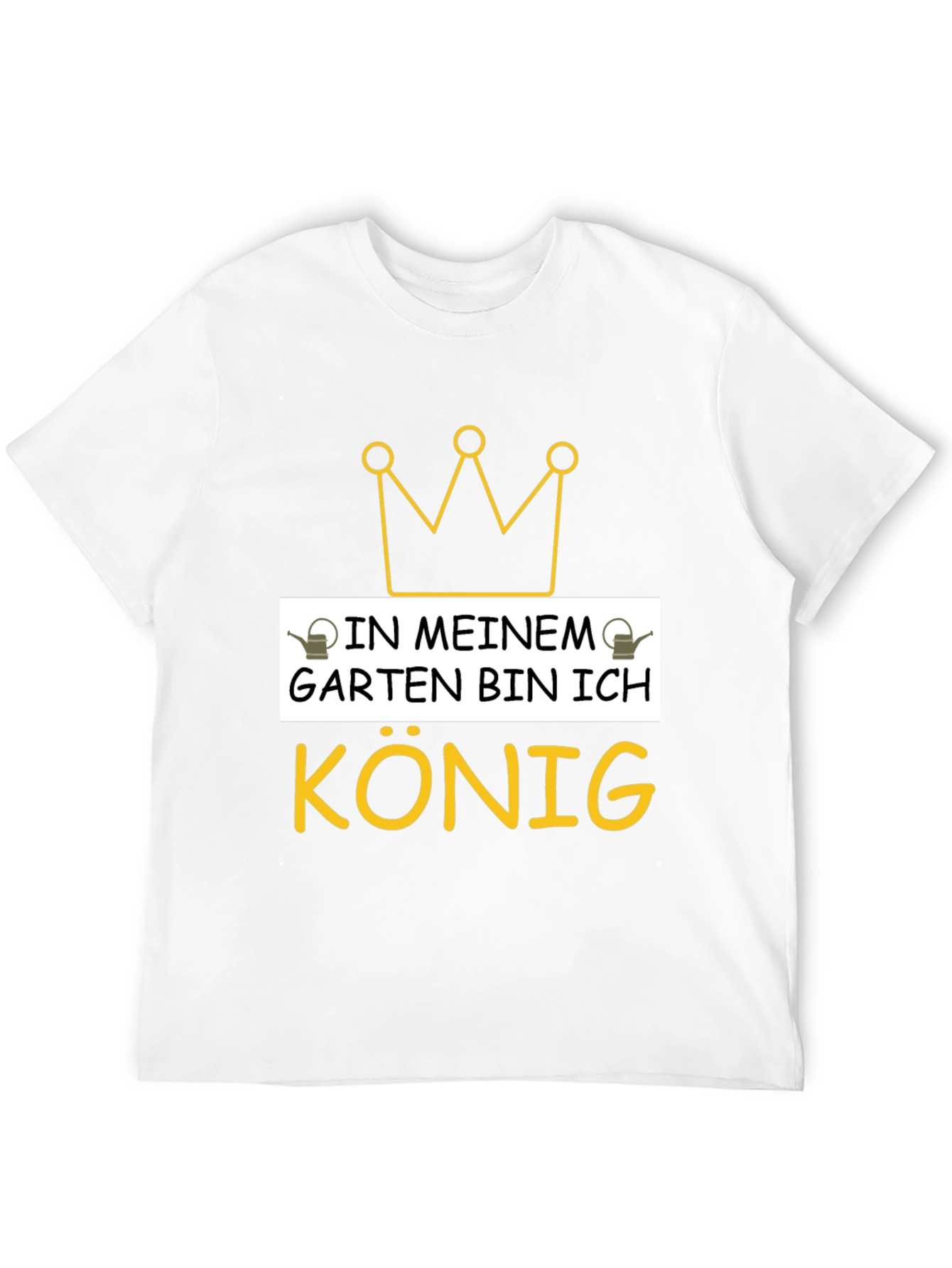 In Meinem Garten Bin Ich Konig Black T-Shirt
