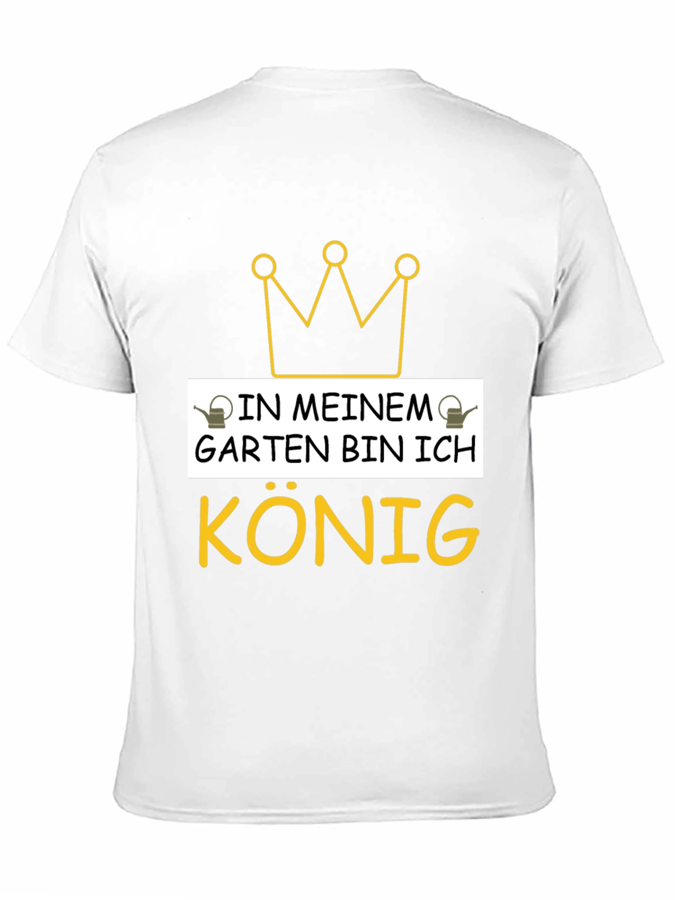 In Meinem Garten Bin Ich Konig Black T-Shirt