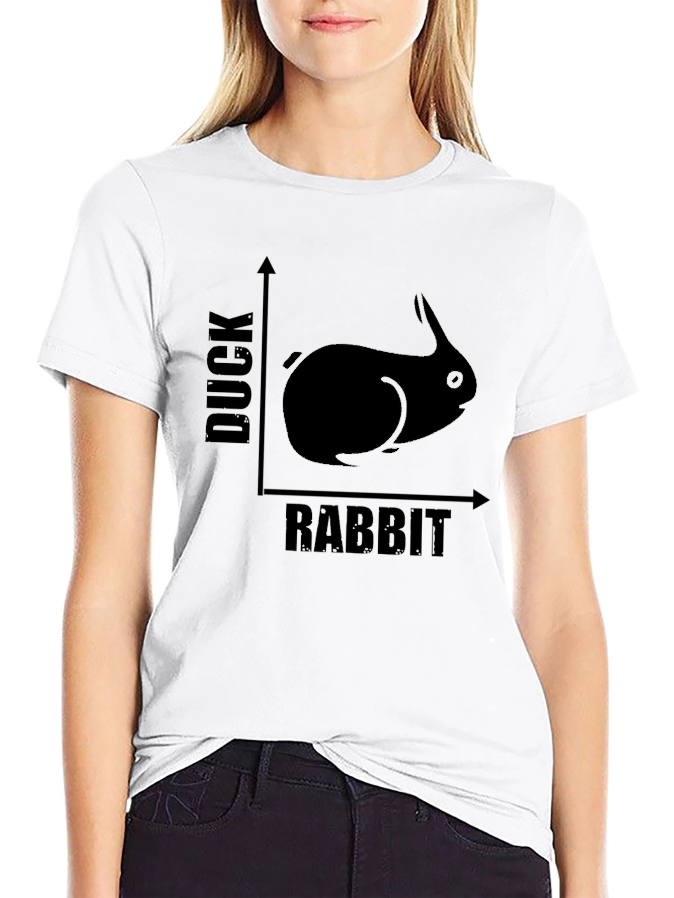 Duck Rabbit Illusion T-Shirt - Funny Optical Graphic Tee