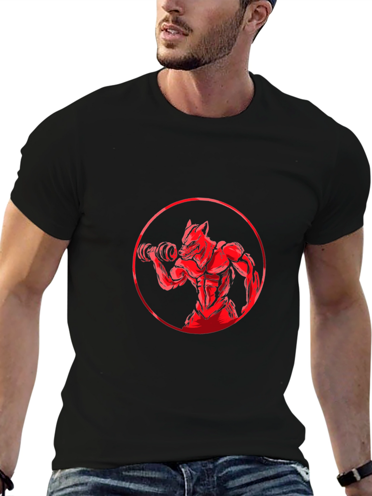 Red Wolf Gym T-Shirt