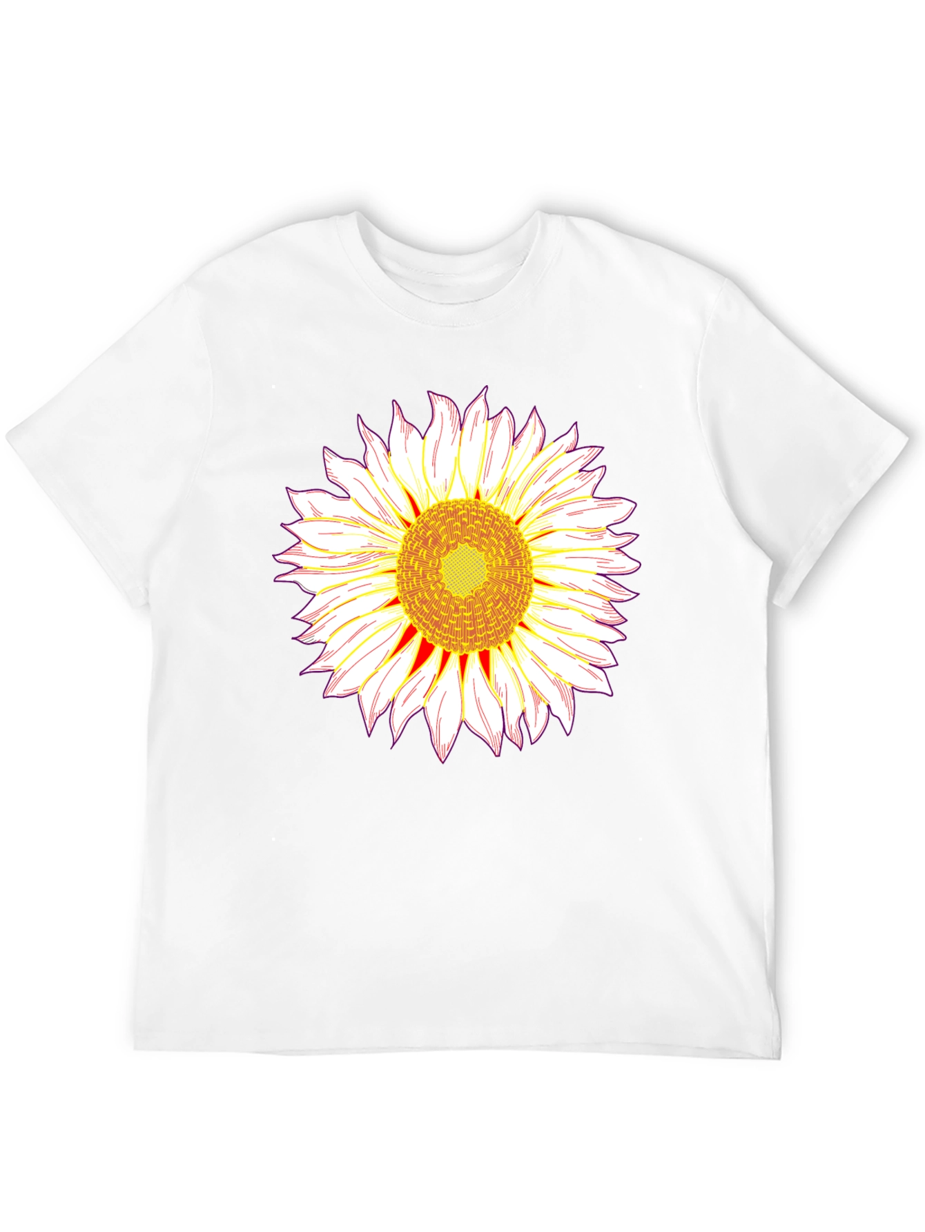 Sunflower Graphic T-Shirt - Bold Black Tee