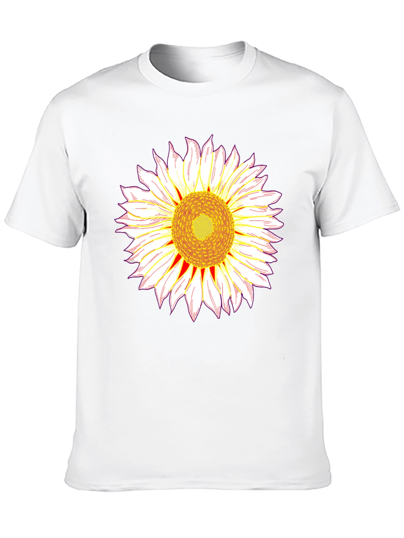Sunflower Graphic T-Shirt - Bold Black Tee