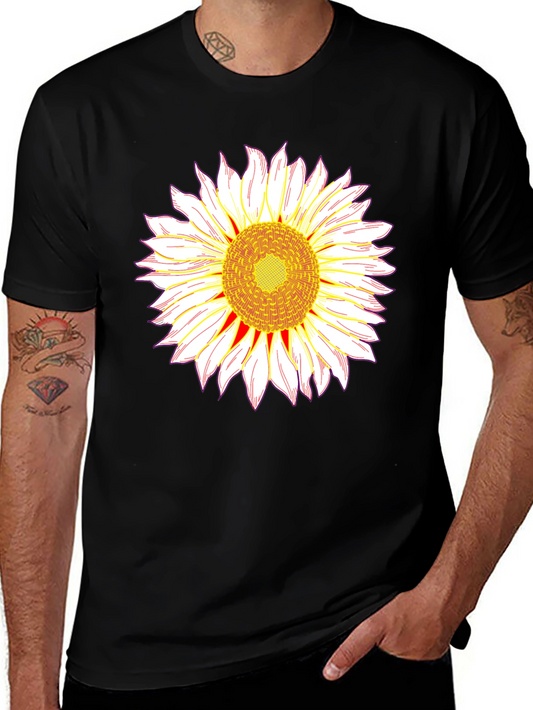Sunflower Graphic T-Shirt - Bold Black Tee