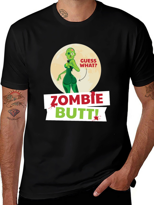 Zombie Butt T-Shirt Funny Novelty Tee