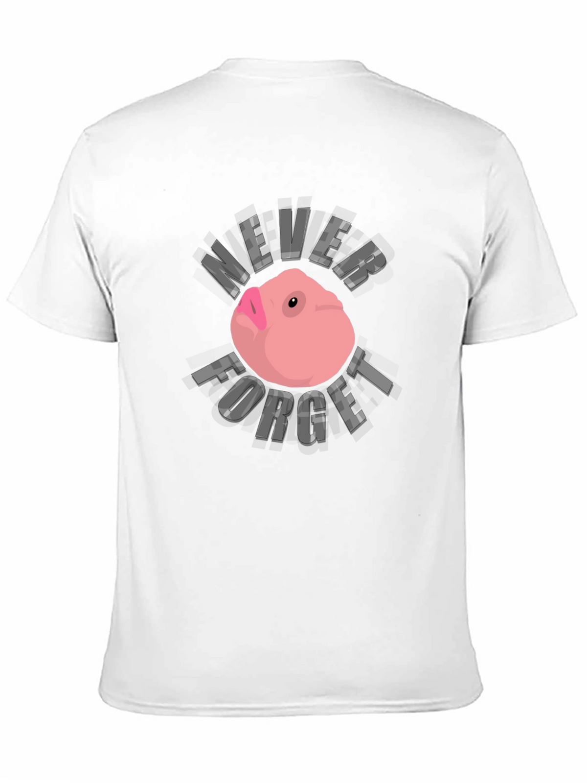Never Forget Funny Guinea Pig Black T-Shirt