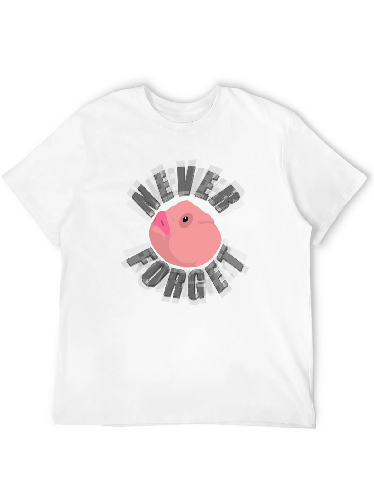 Never Forget Funny Guinea Pig Black T-Shirt