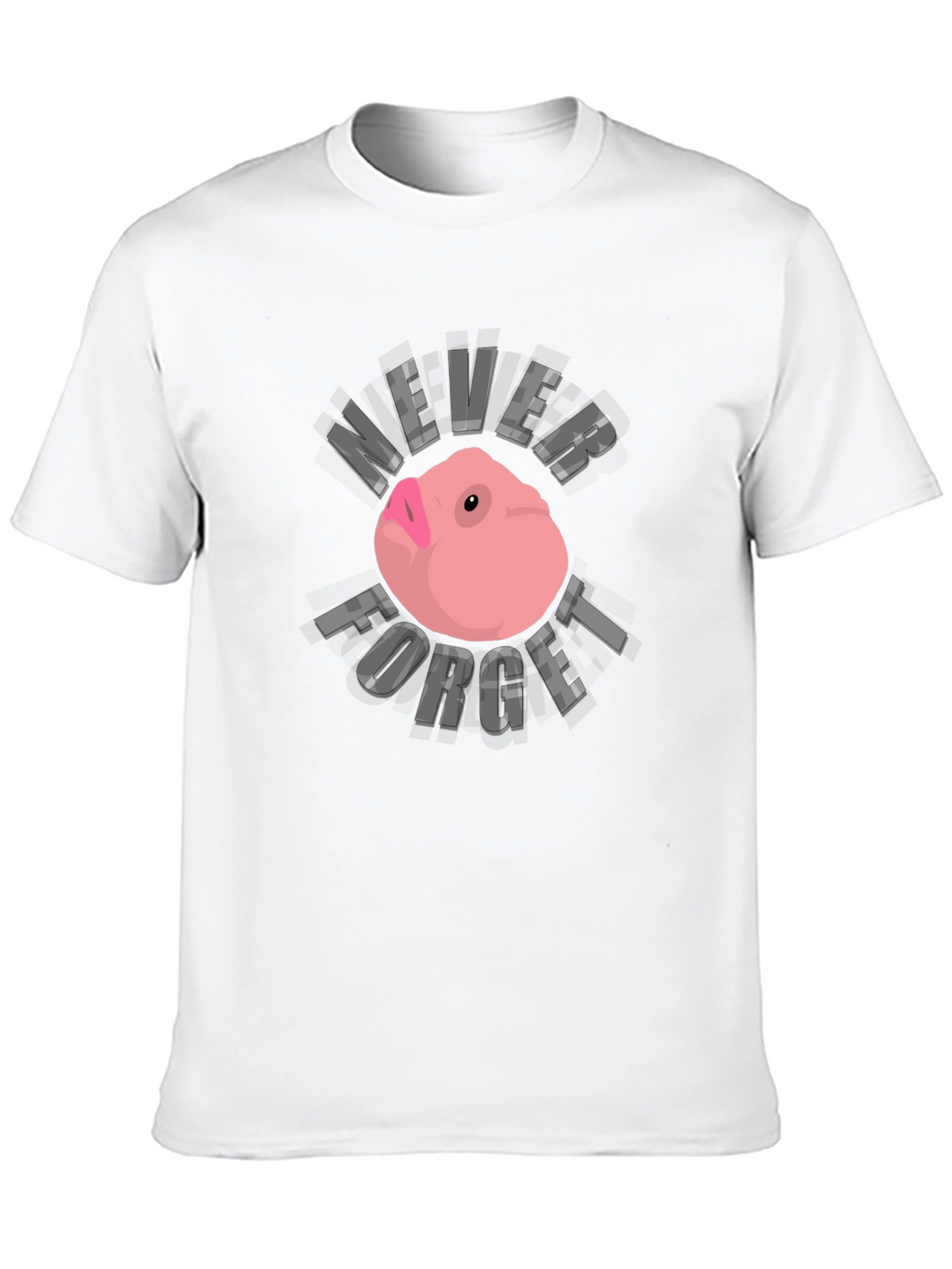 Never Forget Funny Guinea Pig Black T-Shirt