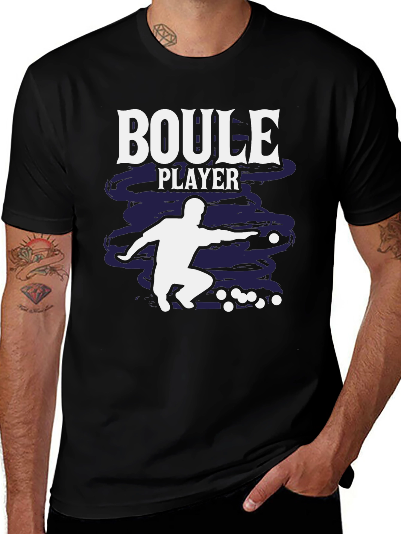 Boule Player Graphic T-Shirt - Stylish Design