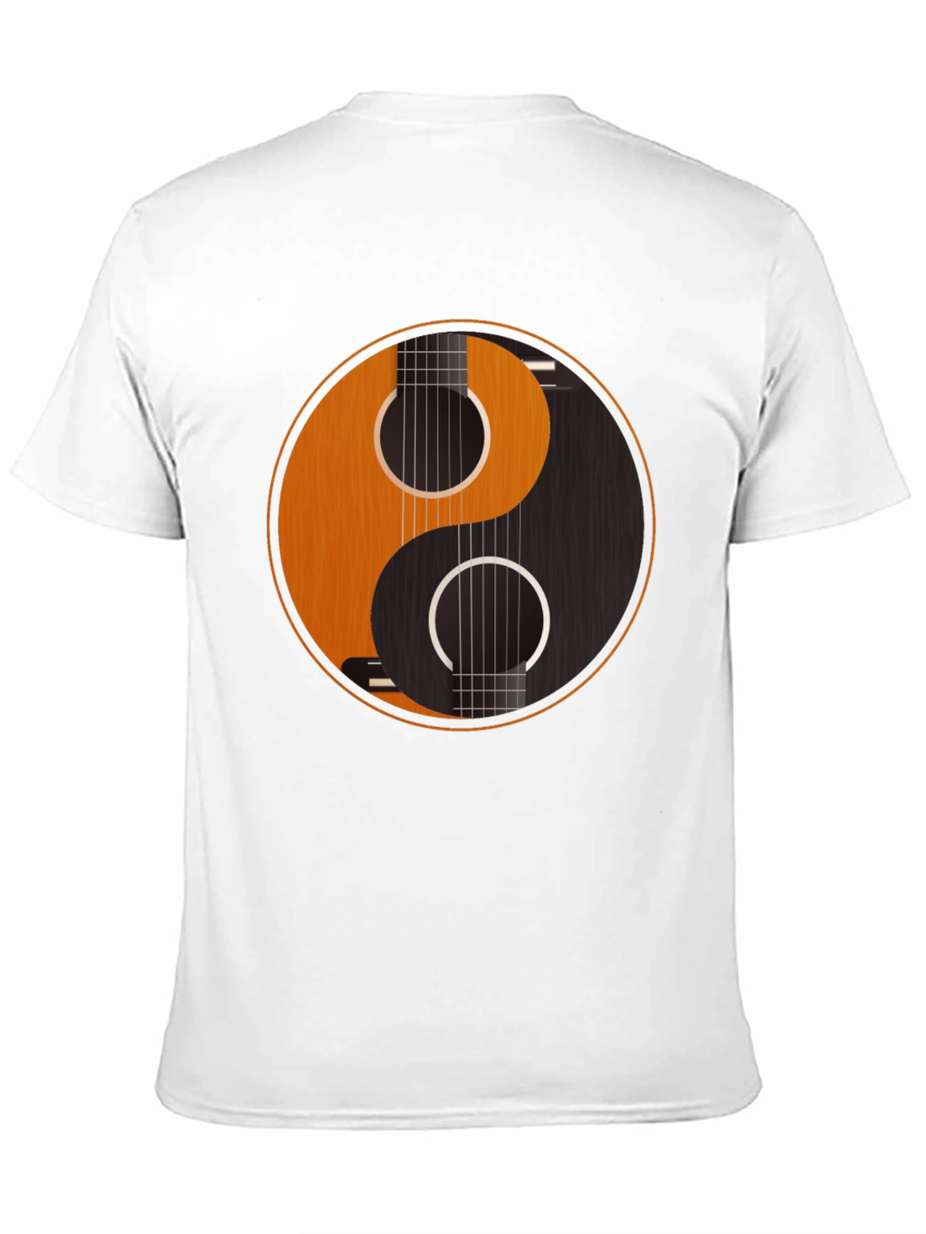 Yin Yang Guitar Graphic Tee - Harmony & Music