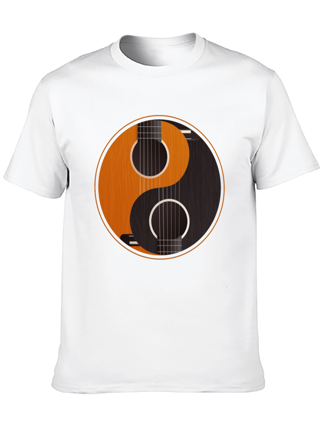 Yin Yang Guitar Graphic Tee - Harmony & Music