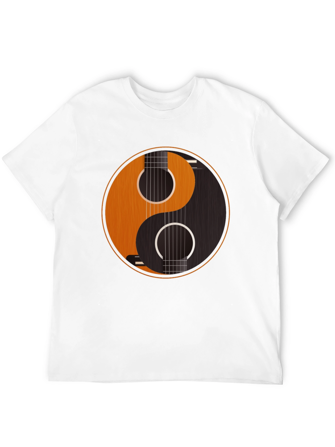 Yin Yang Guitar Graphic Tee - Harmony & Music