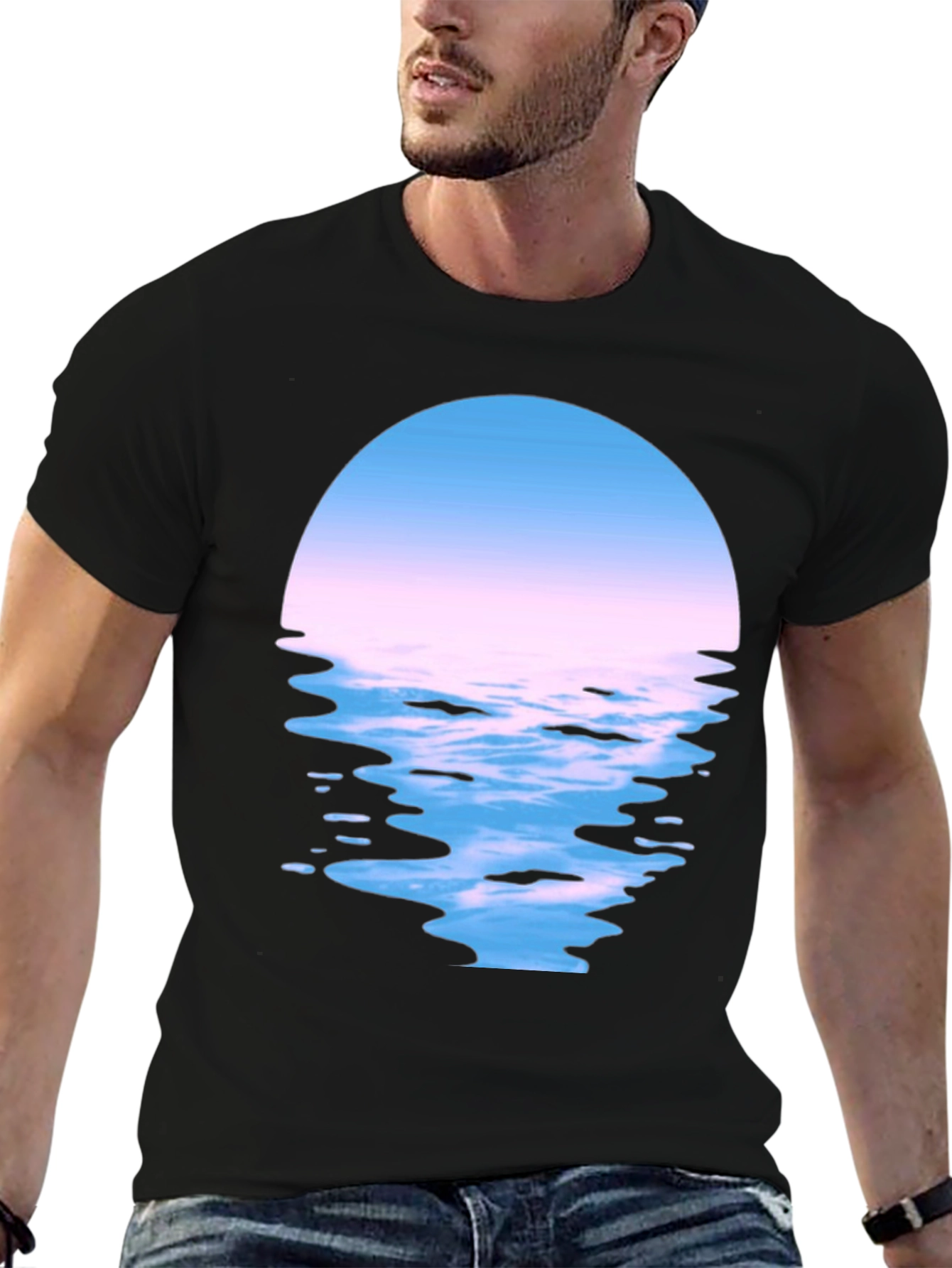 Sunset Reflection Graphic Tee - Soft Cotton