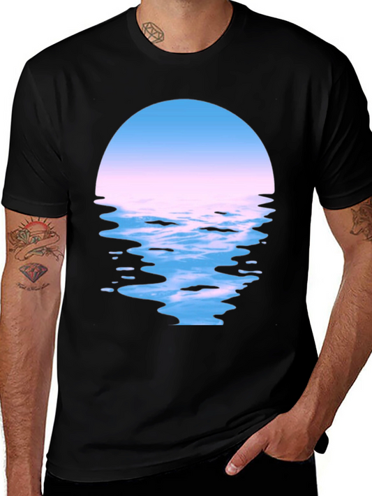 Sunset Reflection Graphic Tee - Soft Cotton