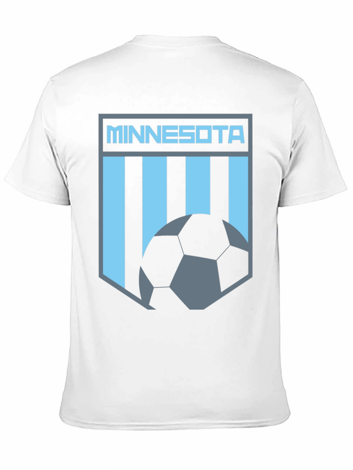 Minnesota Soccer Graphic Tee - Black Cotton T-Shirt