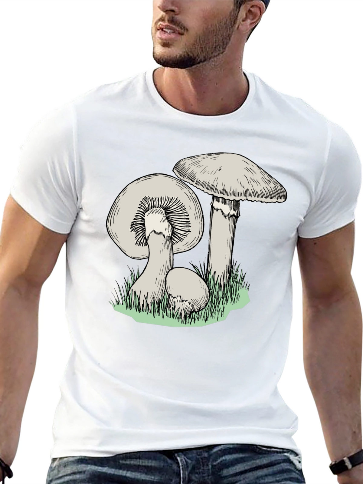Mushroom Print T-Shirt