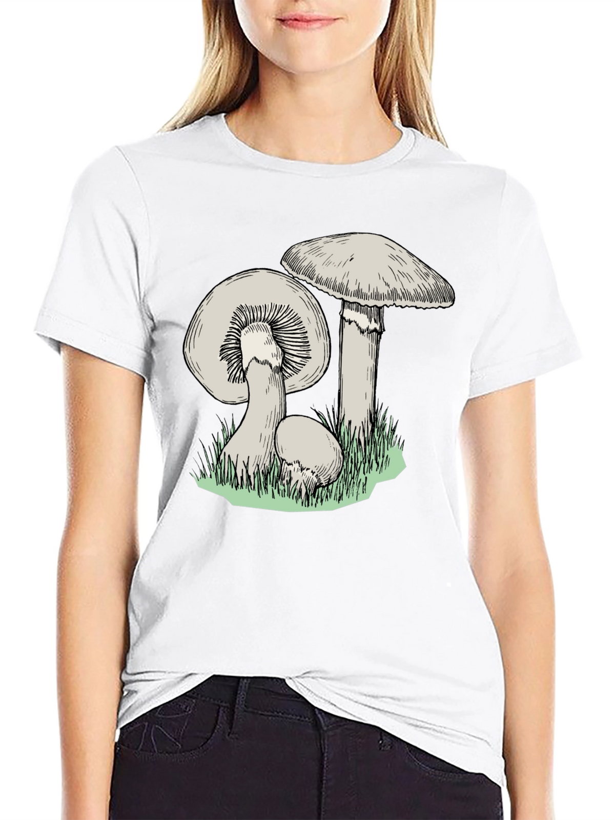 Mushroom Print T-Shirt