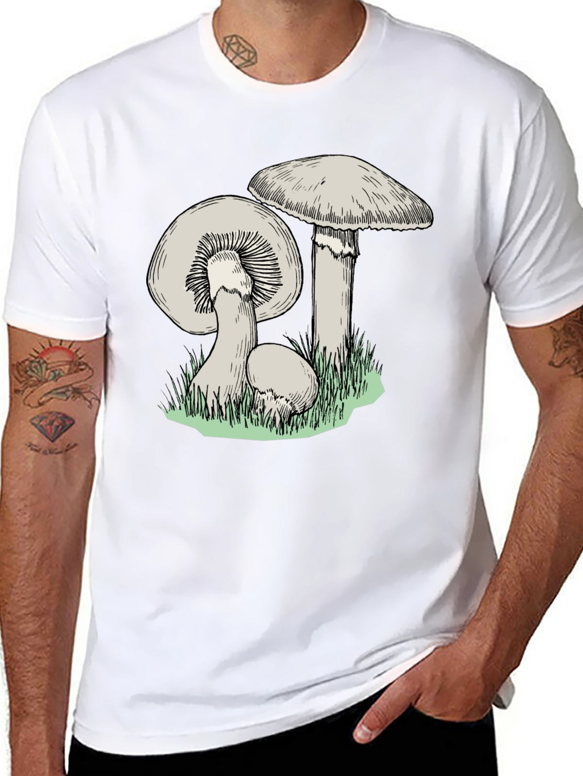 Mushroom Print T-Shirt