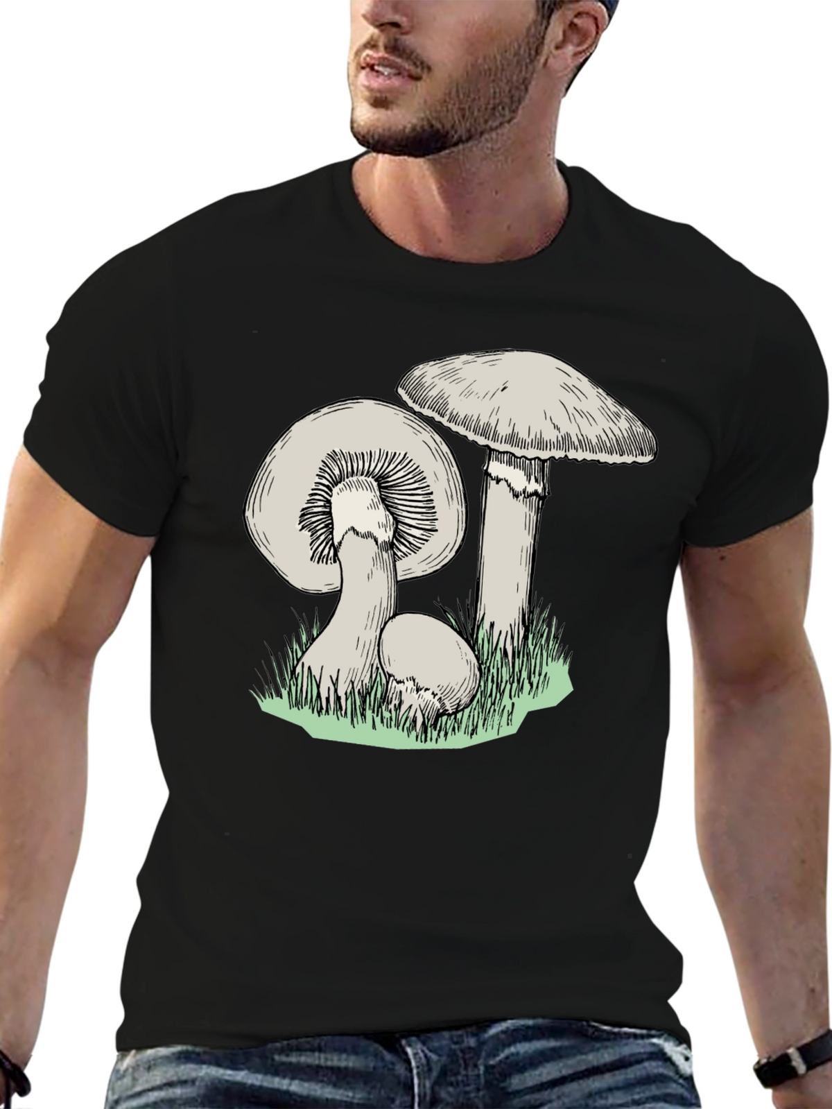 Mushroom Print T-Shirt