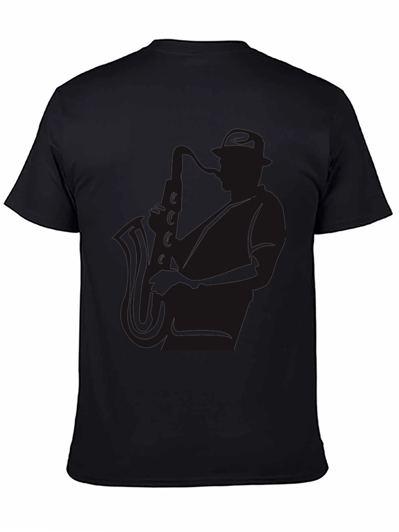 Classic Black Cotton Crew Neck T-Shirt