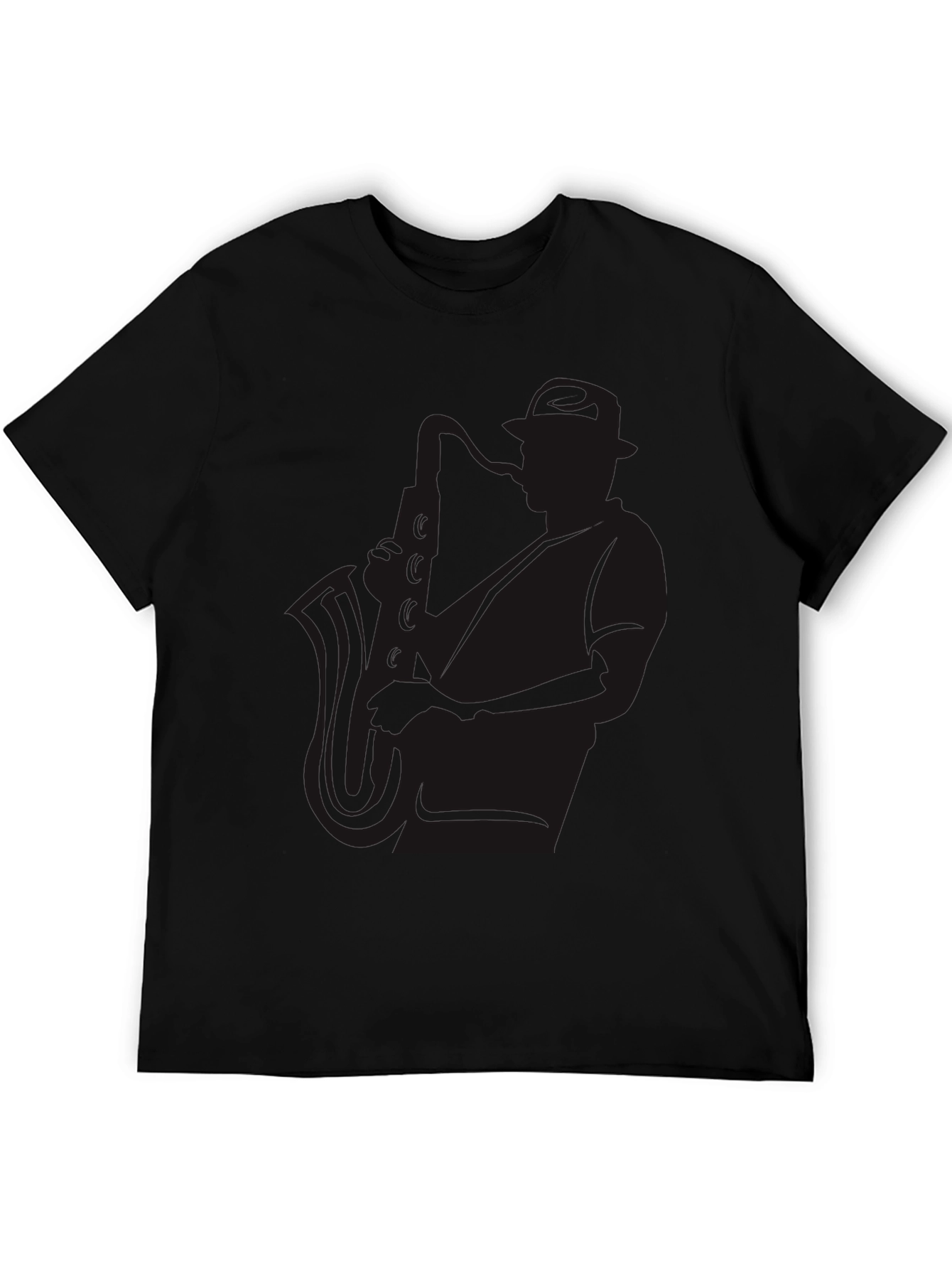 Classic Black Cotton Crew Neck T-Shirt