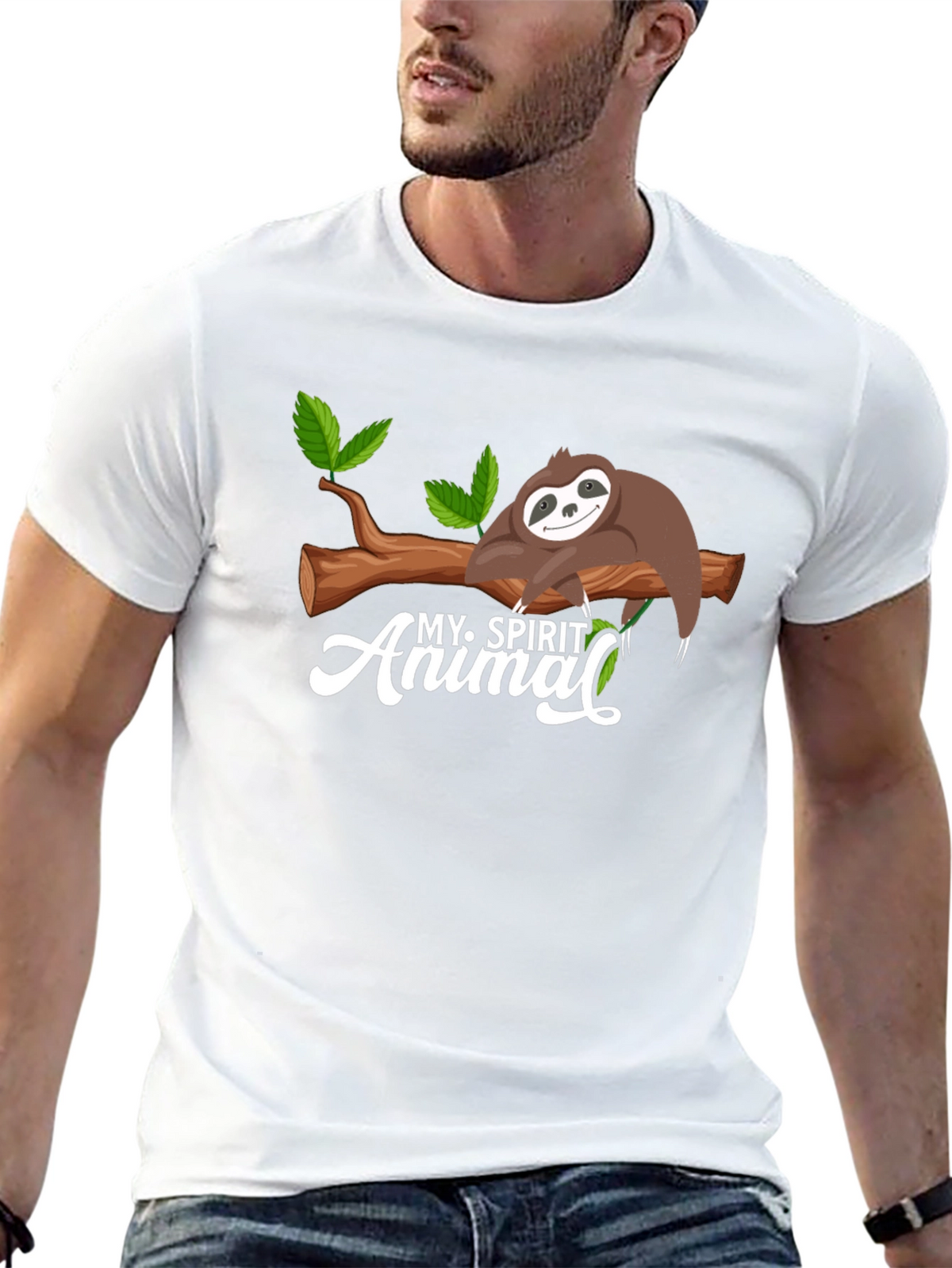 My Spirit Animal Sloth Graphic T-Shirt
