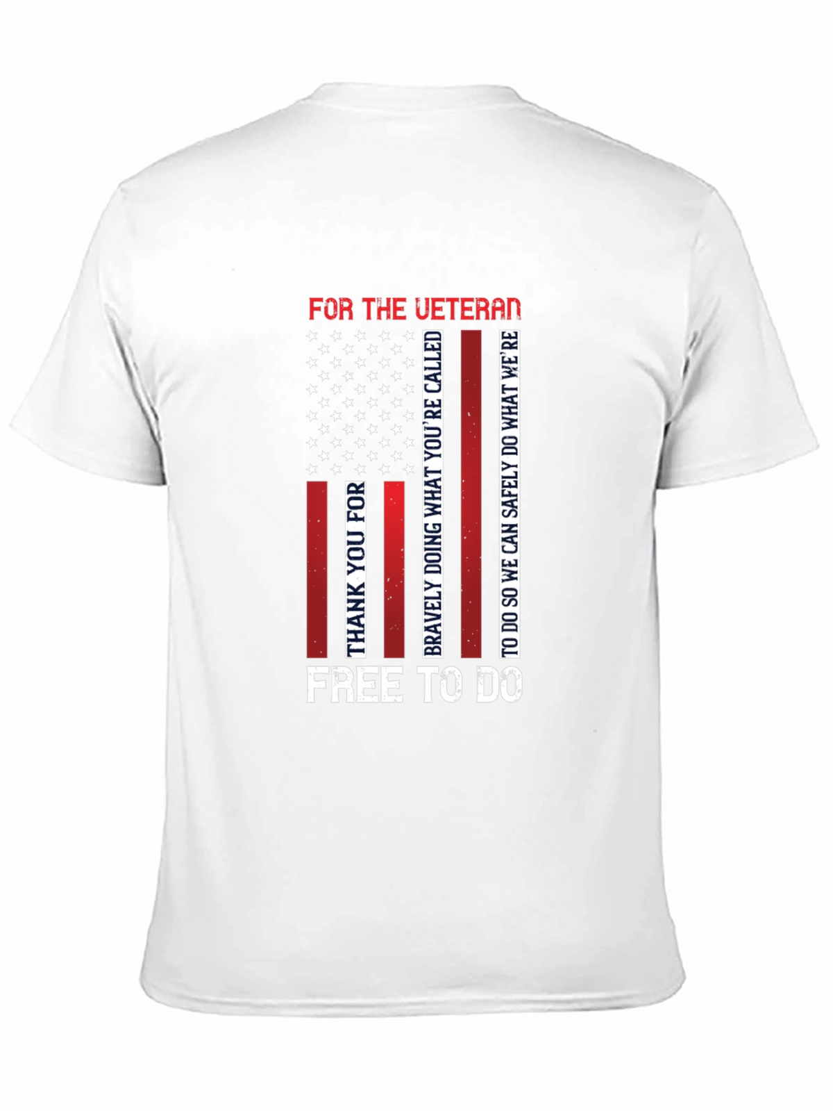 Veteran Patriotic T-Shirt - Mens Black Tee